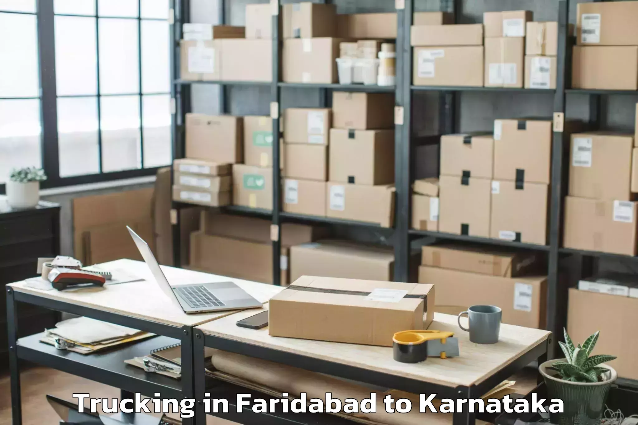 Leading Faridabad to Yelbarga Trucking Provider